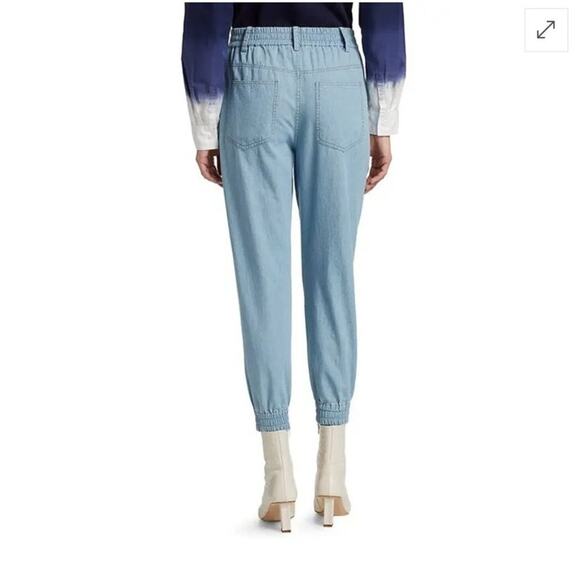 Derek Lam 10 Crosby Phoenix Jogger Light Blue Chambray TF111O19LCC US 6 Medium - Picture 10 of 11